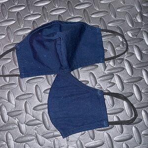 School uniform 1 (ONE) face mask blue health safety